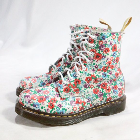 Dr. Martens Shoes - DR. MARTENS 1460 Pascal Wanderlust Poppy Boots